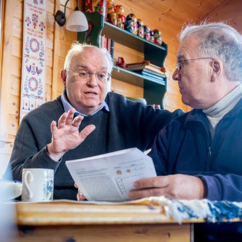 Þorsteinn Loftsson og Einar Stefánsson, prófessorar emeritus við HÍ